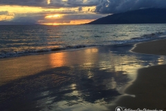 High Tide at Sunset in Hawaii