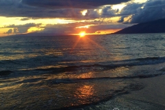 Storm Coming at sunset in Maui Hawaii